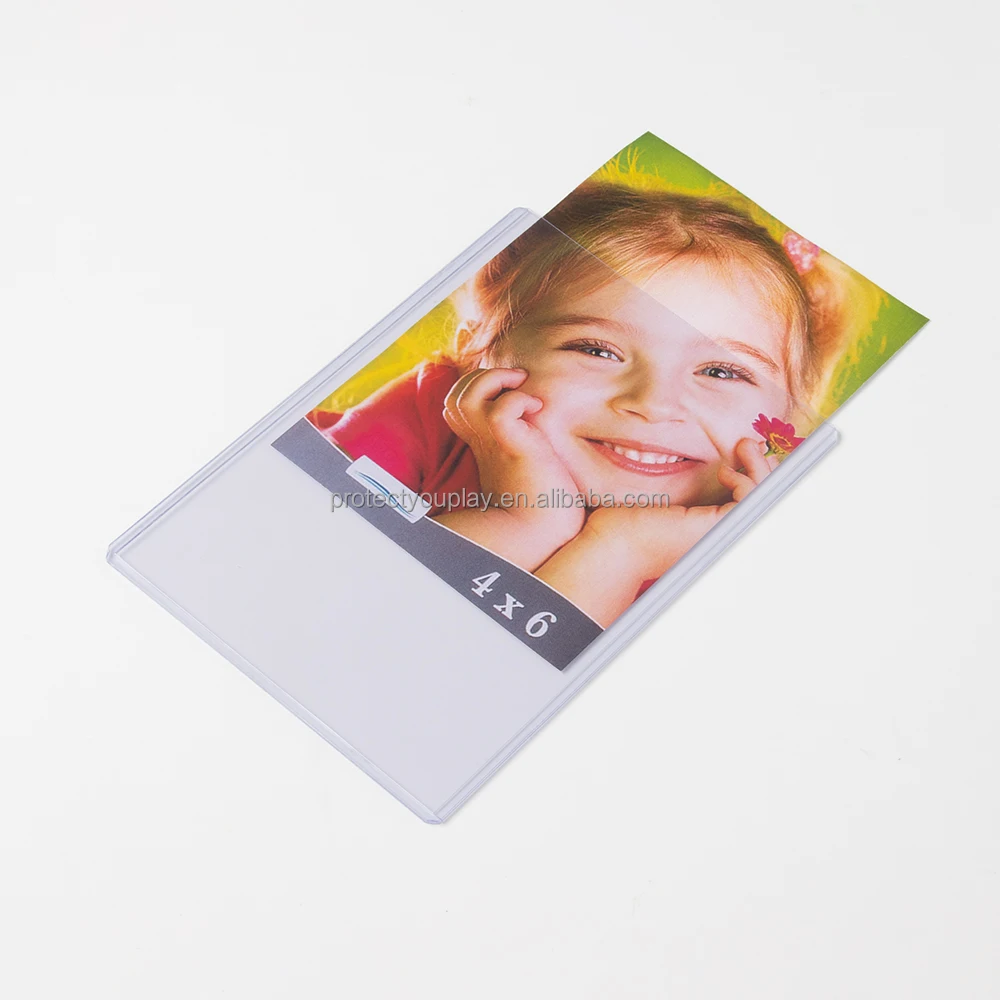 Custom 4x6 PVC Toploader Rigid Plastic Sleeves Top Loader for 4x6 Size Photos Postcards Holder Protectors Top Loader 4x6