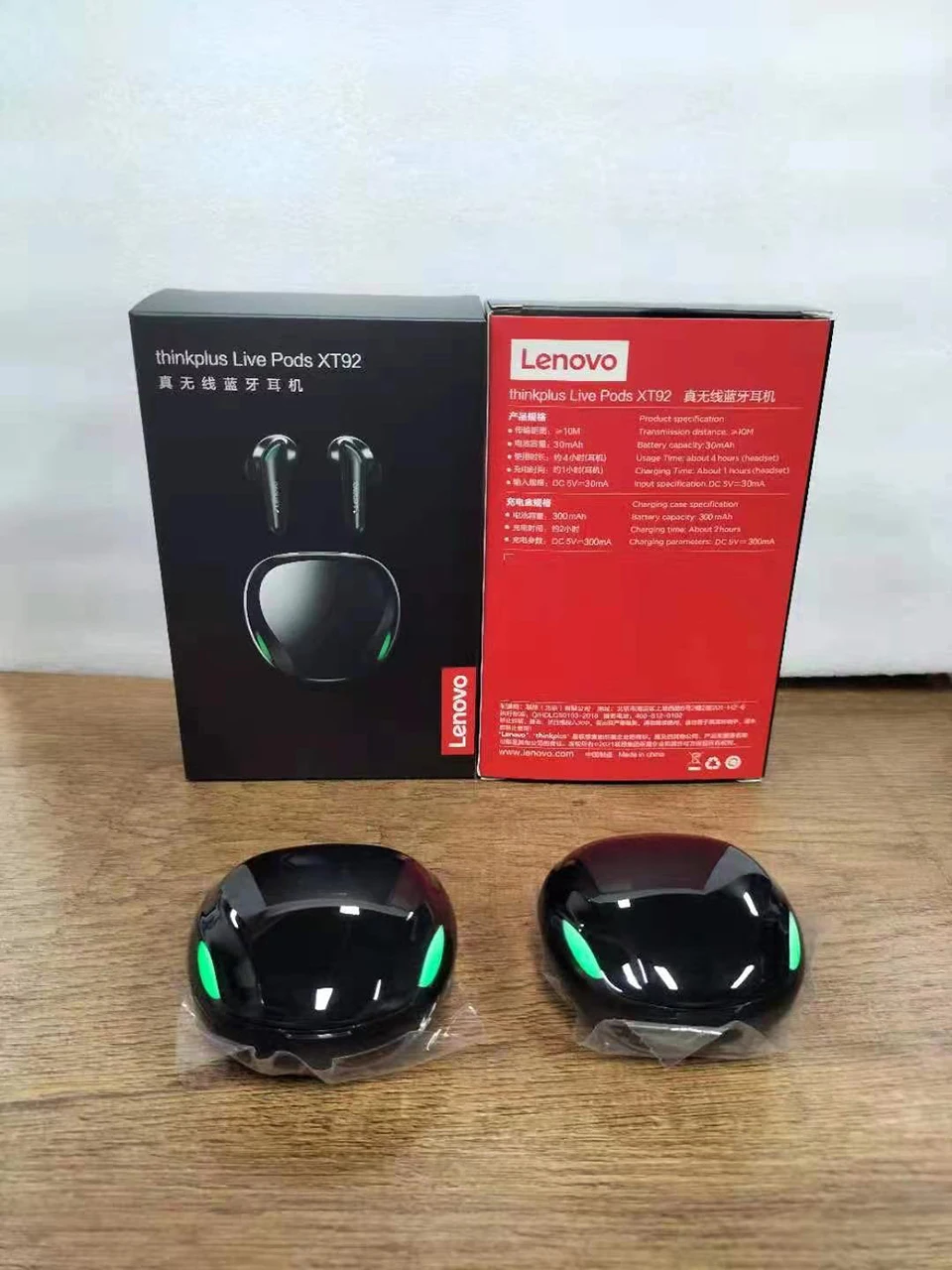 Original Lenovo Xt92 Powerful Bass Original Bluetooth para Jogos Baixa  Latência Com Cancelamento de Ruído C/mic