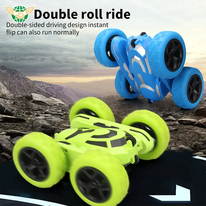 360 Degree 2.4G Rc Stunt Car Model 360 Degree Rolling Stunt Climbing Double Side Stunt Car With Cool Light Music