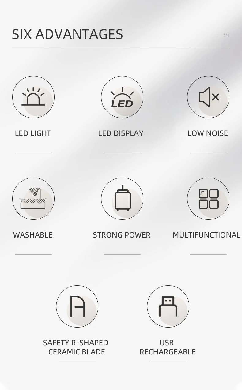 New Product Wahl Beard Shaver Waterproof Epilator Body Trimmer Trisan