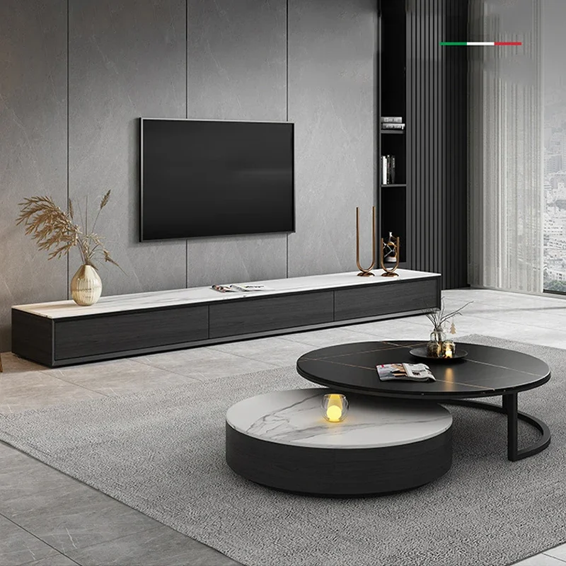 Small Side Table Customized Living Room Furniture Modern Marble Coffee Table Standard Carton Factory Direct Sale Sintered Stone