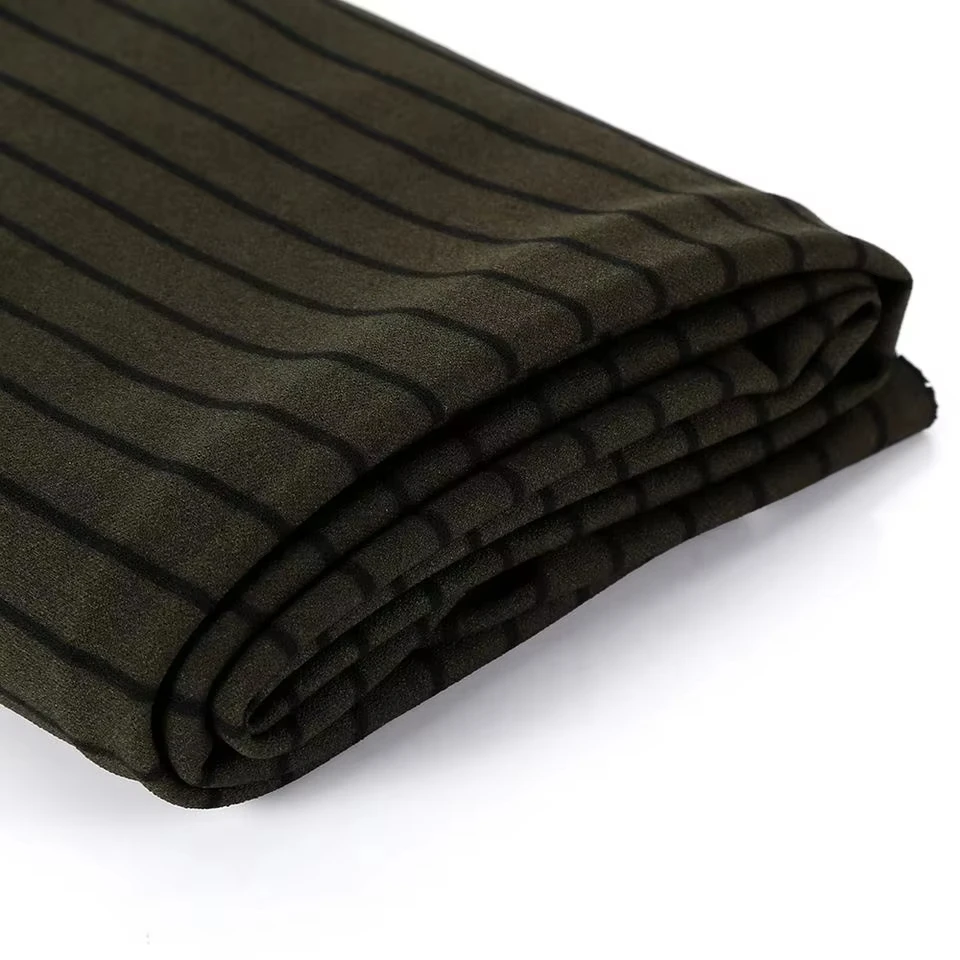 Digital Printing Cloth Moss scuba Crepe Recycled Knit Single Sided Polyester Eco-friendly Textile Microfiber Recycled Fabric