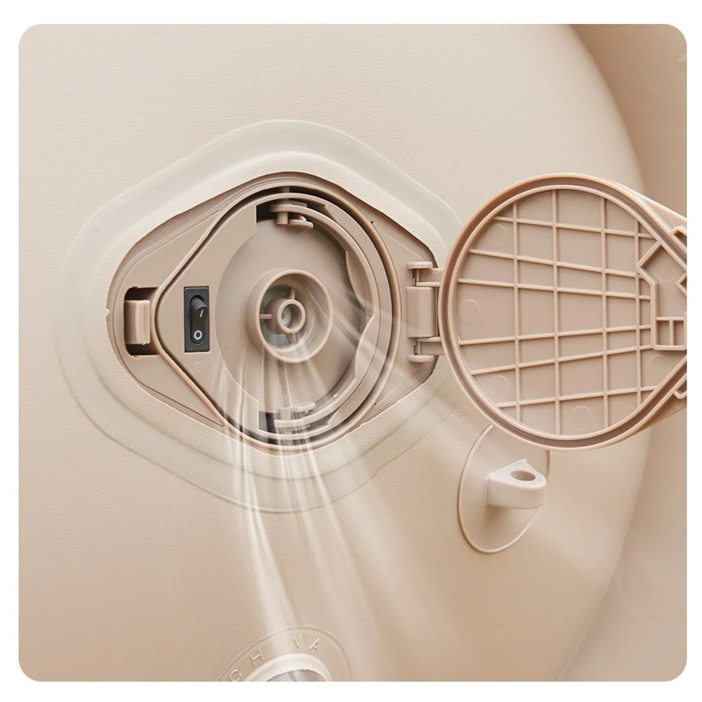 2024 Modern Foldable Inflatable Lounger Sofa Chair with Flocked  Fabric-Outdoor Living Room Use Office Leisure Nap Sofa