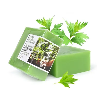 Private Label Handmade Deep Cleansing Anti Acne Natural Herbal Argy Wormwood Bar Soap