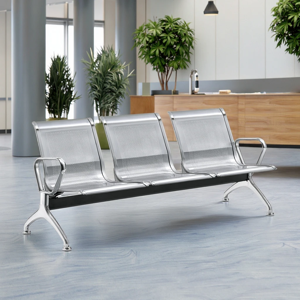 Stainless Steel Seating Systems 520mm Width Commercial Applications 4
