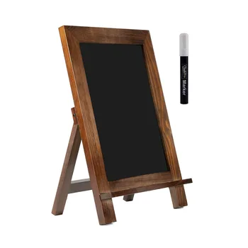 Custom size desktop chalkboard with stand three legged blackboard menu board for home coffee shop