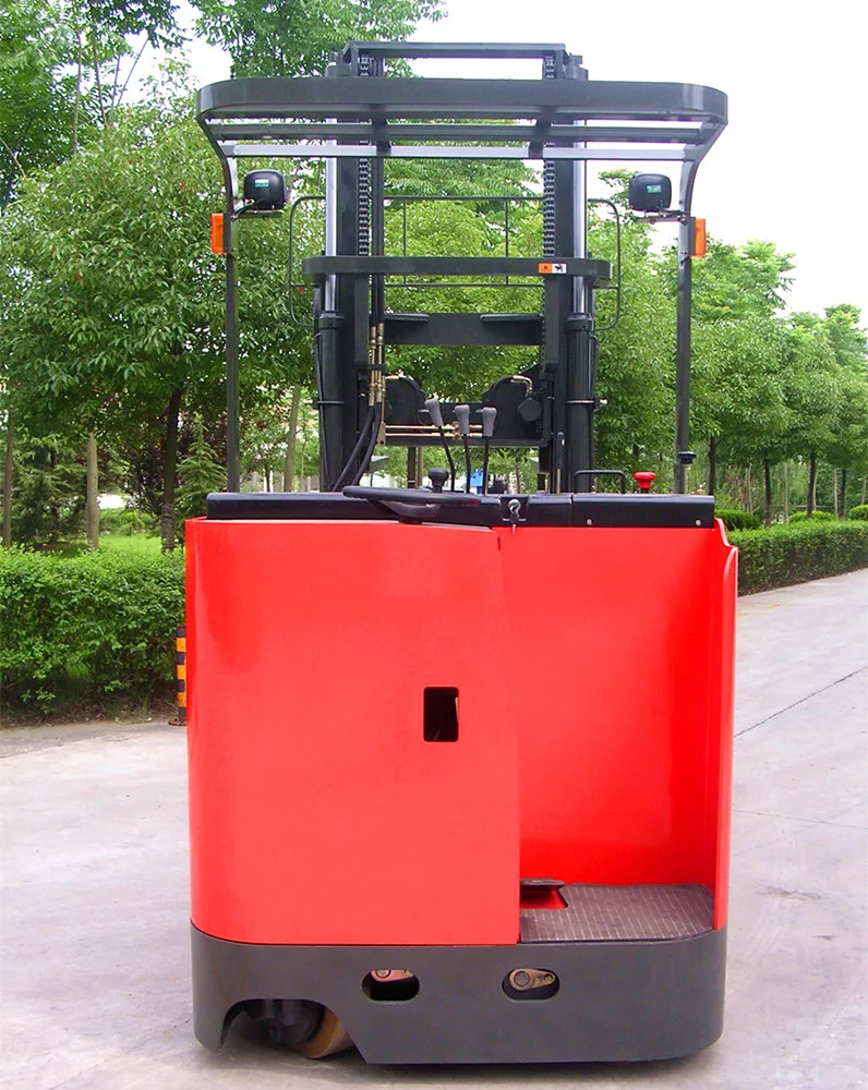 Warehouse Use Factory Automated Hydraulic Stand up Electric Reach Forklift Truck