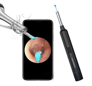 Ear Wax Removal Endoscope Otoscope Earwax Remover Tools with 1080P FHD Camera 6 Led Lights Wireless Connected