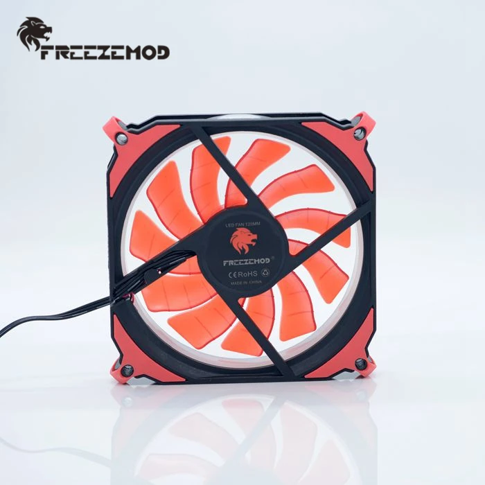 Freezemod 120 мм светодиодный вентилятор для компьютера DC 12V 4П + 3pin 50CFM кулер вентилятор корпуса ПК. FAN-RS12