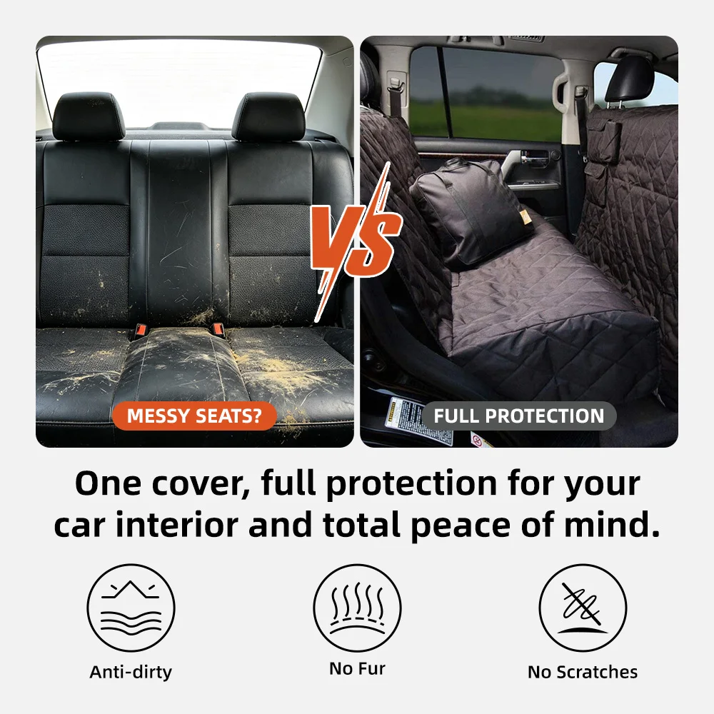Wholesale Waterproof Back Seat Cover Protector Heavy Duty Nonslip Pet - product detail 3