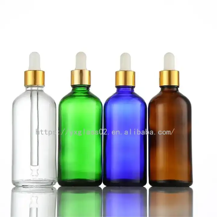 Custom small capacity frosted/glossy essential oil 1ml 2ml 3ml 5ml cosmetics glass dropper bottle factory