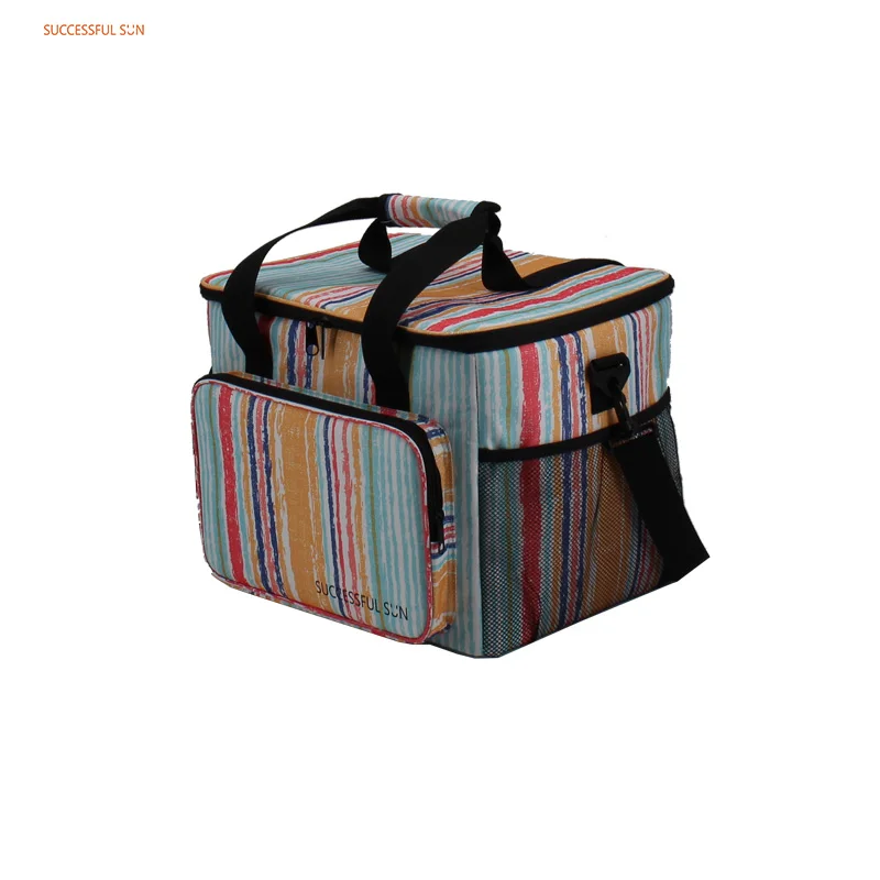 product manufacturer custom logo picnic outdoor oxford double chamber insulated bag cooler lunch bag-7