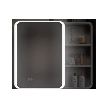 Wall Mounted Bathroom Sink Cabinet Led Mirror Drawers solid wood Bathroom Cabinet with Vanity