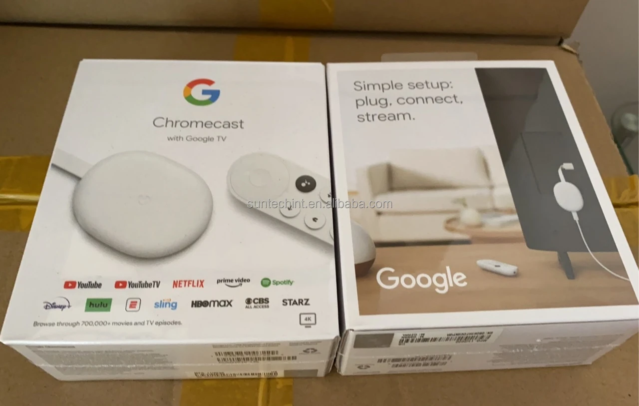 100% Original Wholesale Price in Stock Chromecast With Google TV - 4K (Snow)