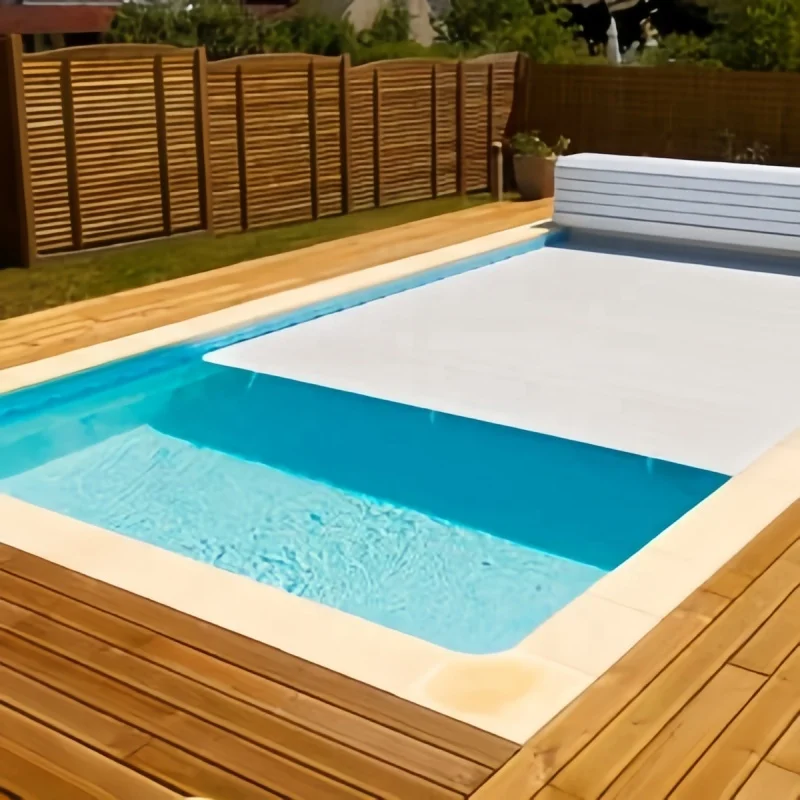 Chinese Factory Pool Inground Outdoor Swimming Pool Cover Retractable Swim Pool Cover Insulated Hard Automatic