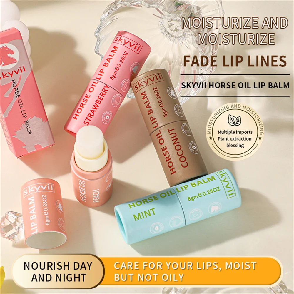 OEM Customized Moisturizing and Moisturizing Horse Oil Lip Balm in Stock Wholesale