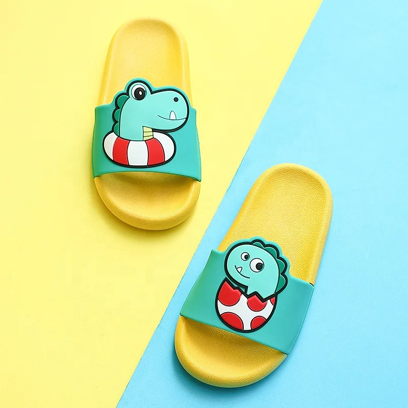 Новинка 2020, повседневная обувь из ПВХ на заказ с животными, Детские сланцы унисекс с мультяшным анимационным рисунком, детские домашние тапочки для девочек и мальчиков