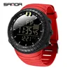 9 Black Case Black Dial Red Band