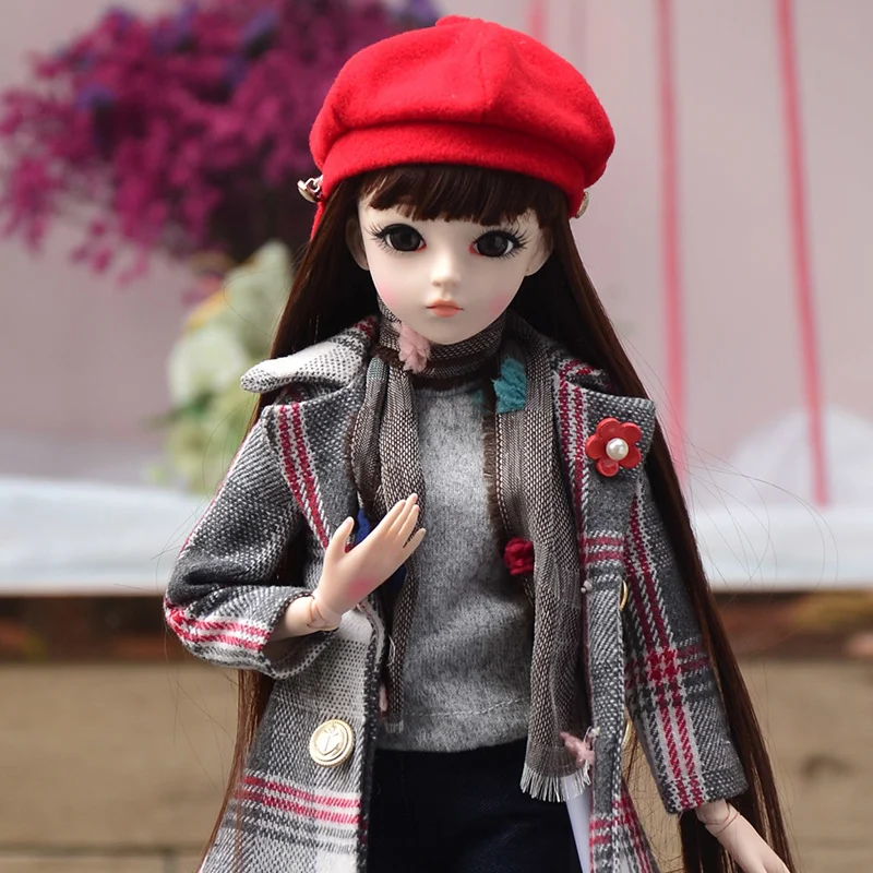 Кукла DORISDOLL со сменными термостойкими длинными прямыми вьющимися волосами, парики для шарнирной куклы 1/3, 60 см, кукла с прямыми вьющимися волосами, оптовая продажа