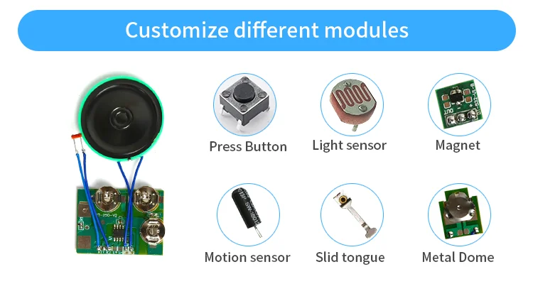 High Sound Quality Mp3 Sound Module Recordable Sound Module For ...