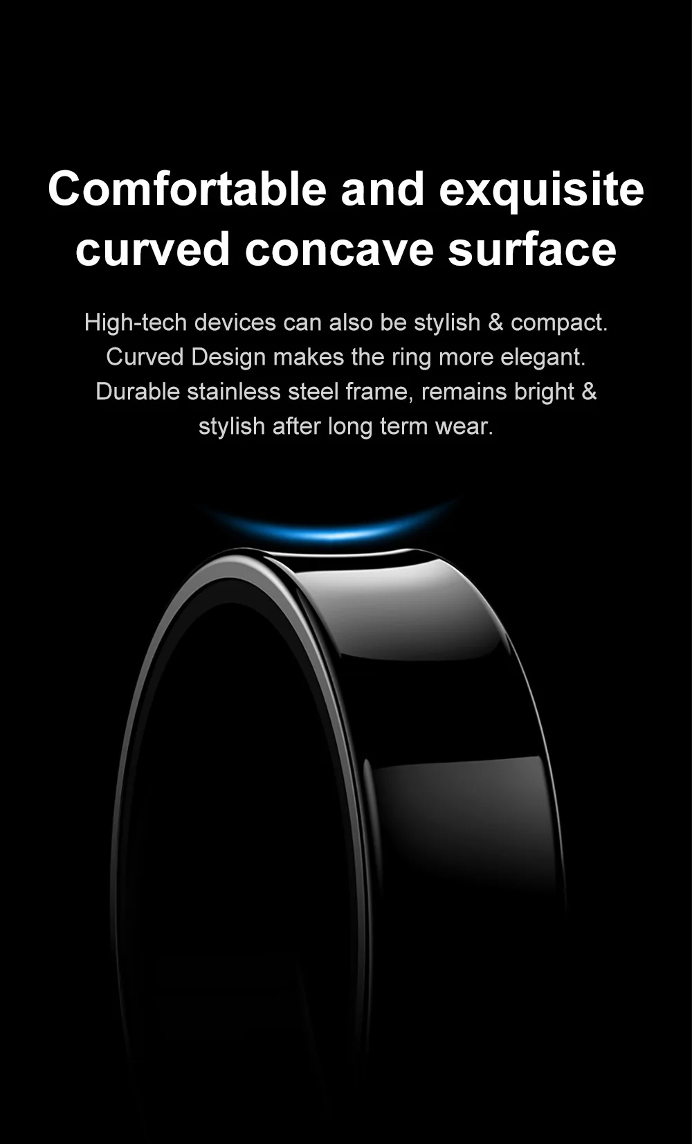 Bluetooth Smart Rings Bluetooth Smart Ring with Heart Rate and Blood Oxygen Tracking OEM ...