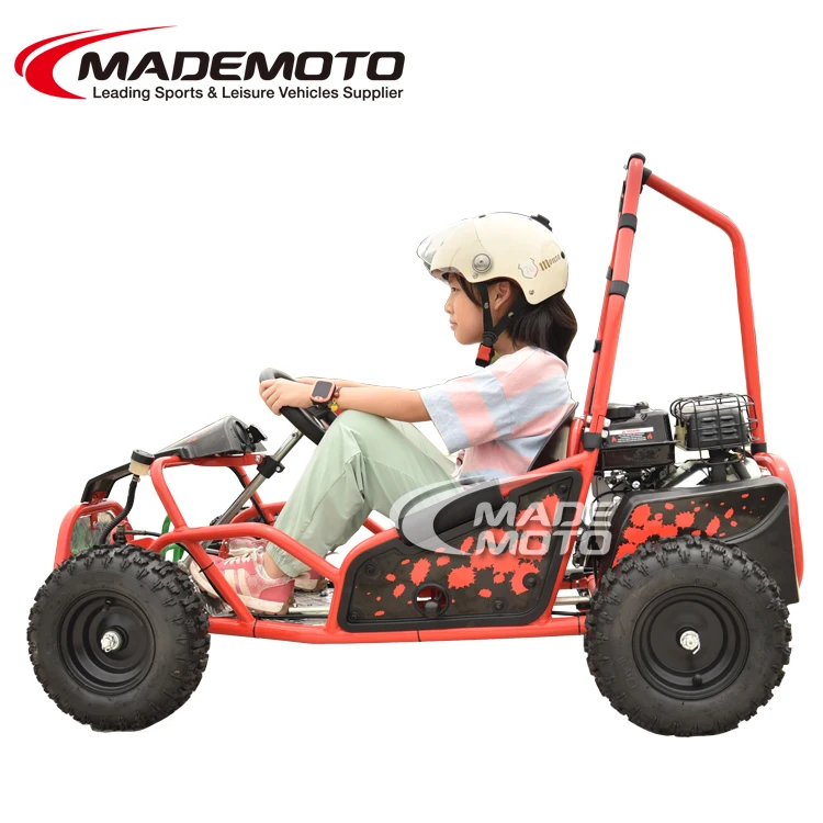 2023 Pull Start System Cheap Gasoline Go Kart Buggy Gokart for Sale 4 Stroke 100cc Racing Go Kart for Kids