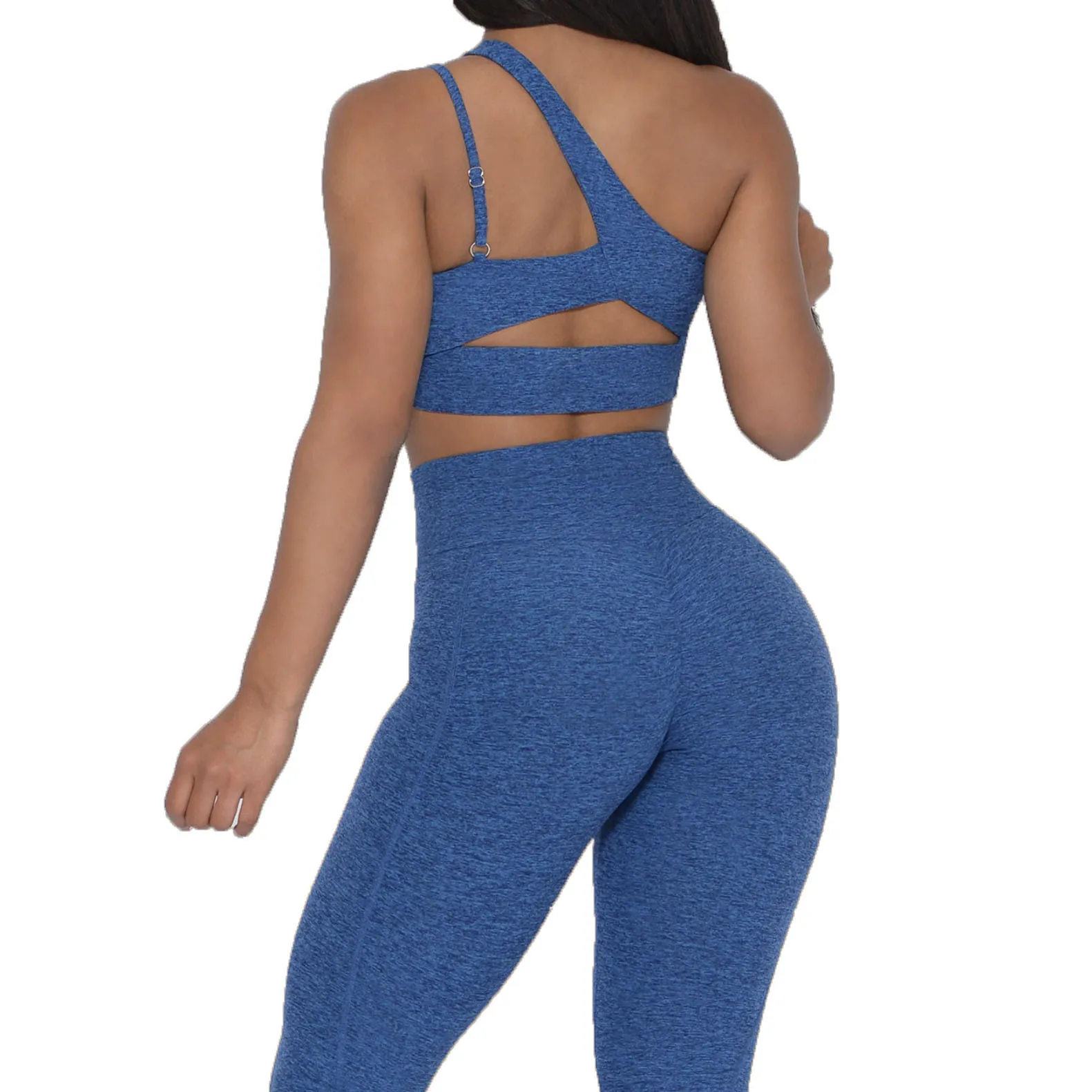 Summer Nude Women's Elastic Slim Fit Comfortable And Breathable Fitness New Yoga Set Women's