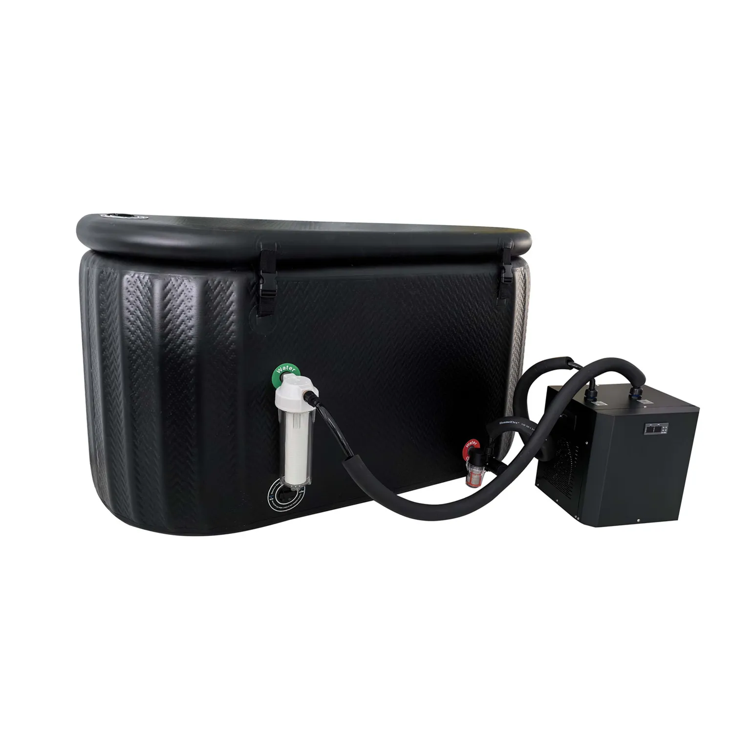 Factory Price 300L Large Size Inflatable Pool Ice Bath Cold Water Plunge Tub with 1/2HP Chiller
