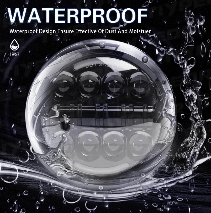 product tiypeor 7inch 60w universal round motorcycle drl headlight super bright car auxiliary fog light-4