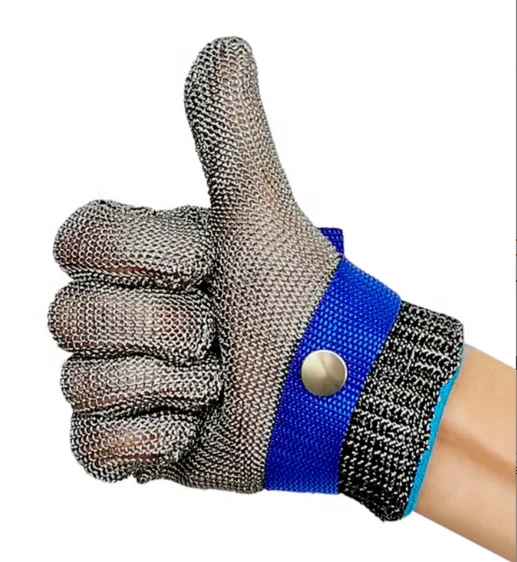 Safety Cut Proof Stab Resistant Butcher Gloves Stainless Steel Wire Metal Mesh 