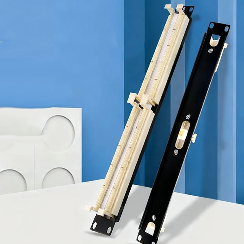 100 na Pair na 110 Cross Connect Wiring Block na Unshielded UTP, Rack Mount na Panel, Mataas na Density, Terminal na Phosphor Bronze