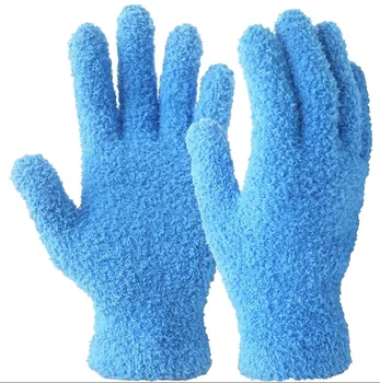 Car, Kitchen Wash Microfiber Dish Washing Dusting Gloves Dusting Cleaning Glove for dish washing