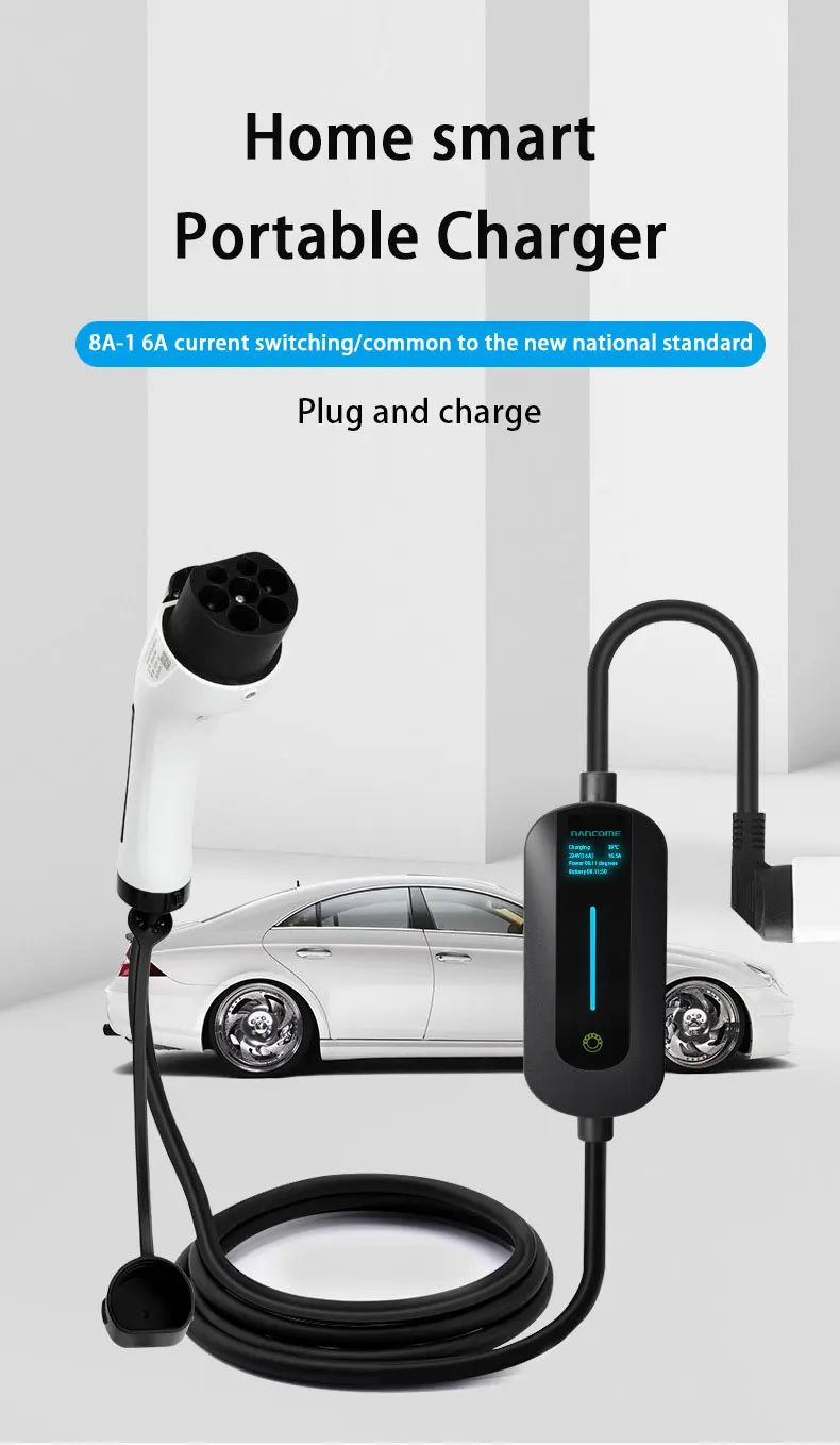 16/32 Amp Portable Charging Station Ev Home Car Charger For Electric