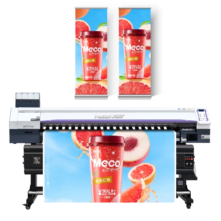 MOOTOOM Large Format 1.8m Print Size Eco Solvent Printer with I3200 Heads Vinyl Sticker Banner Inkjet Printing Machine