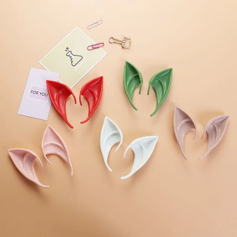 2 Paires Elf Oreilles - Style Moyen Et Long Cosplay Fairy Pixie Elf Oreilles Pointes Douces Costume De Fête D'Anime Accessoires De Mascarade Halloween Elven Vampire Fairy Oreilles (2 Paires