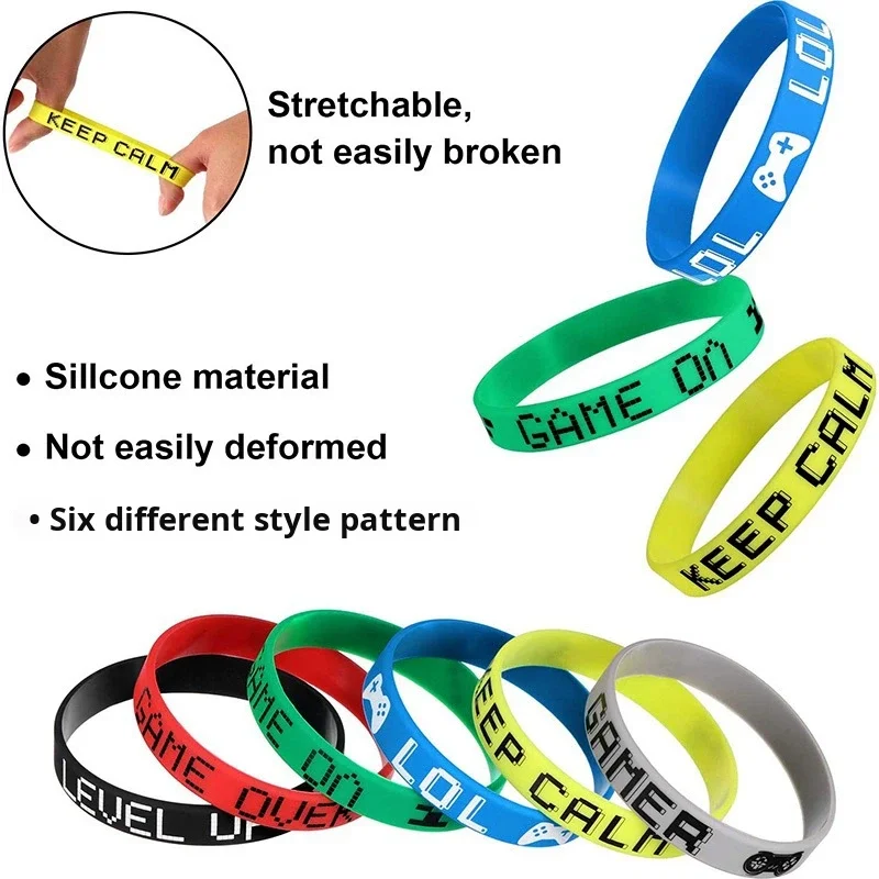Trendy Unisex Electronic Game Silicone Wristband in Stock, Game Themed Party Wristband, Silicone Wristband supplier