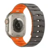 Gray with orange