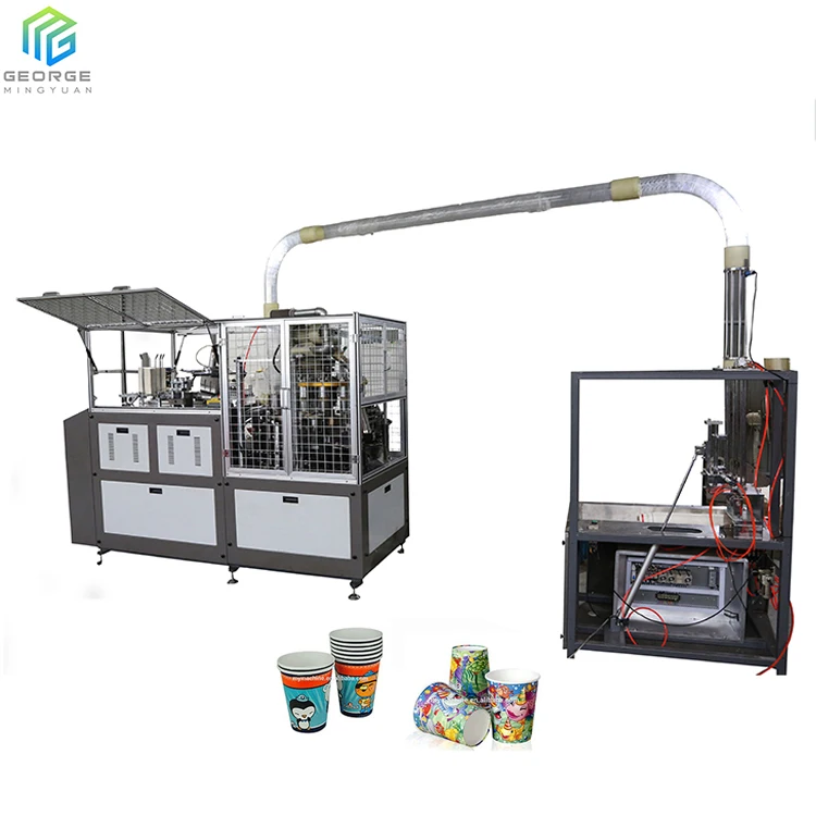 China Cheap Color Logo Printing and Punching Paper Cup Printed With Die Machine