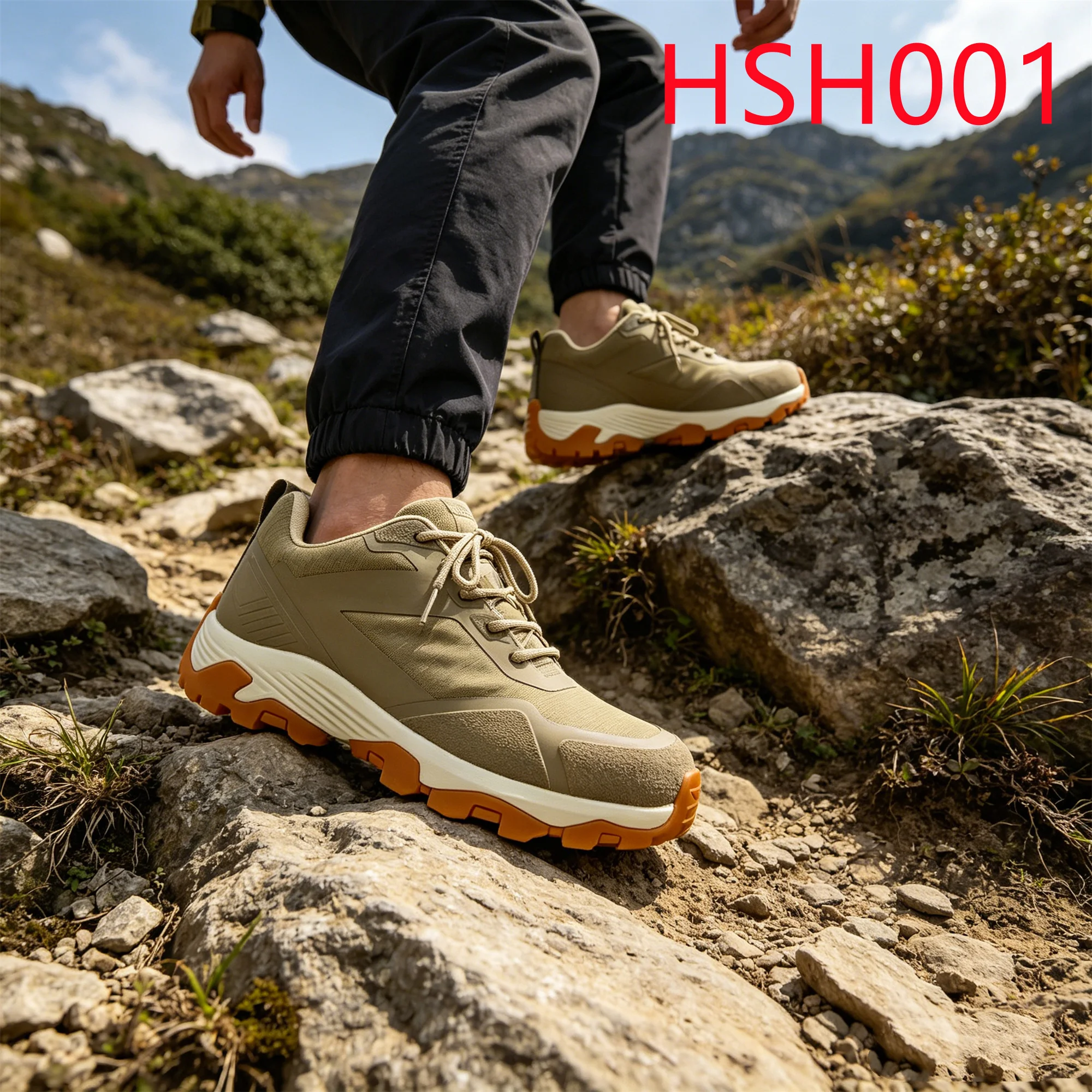 HY,Steep Environments Relieve Foot Fatigue EVA+rubber Sole Hiking Boots Outdoor Gear High-performance Creepers Shoes HSH001