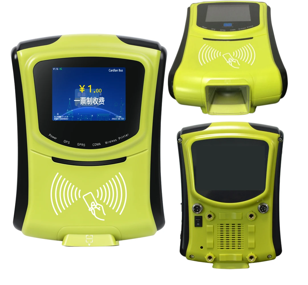 4G Bus POS Terminal Ticket Validator with NFC RFID Card Reader Access Control System