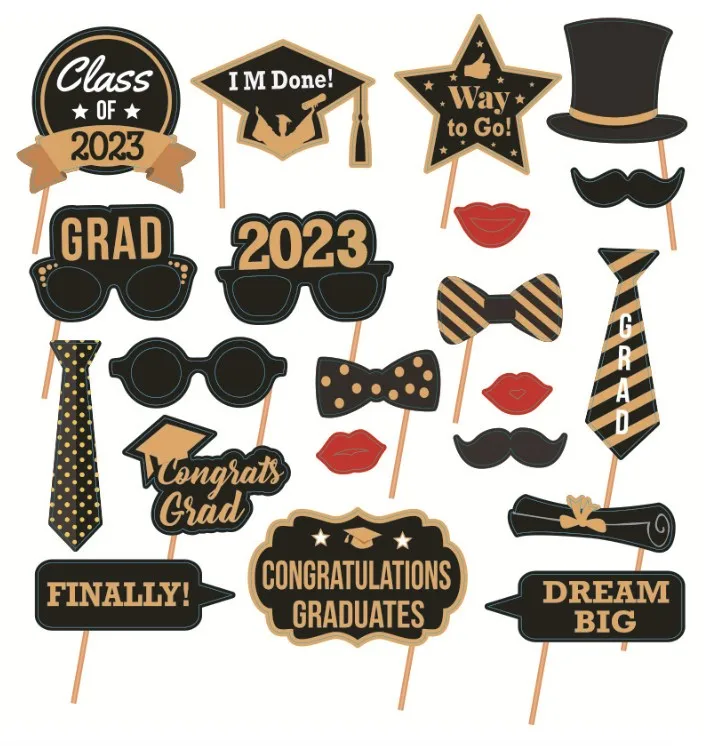 Graduation Photo Booth Props Graduation Photo Props Class Of 2023 Grad ...