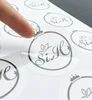 สติกเกอร์ใส โปร่งแสง แบบมีกาวในตัว