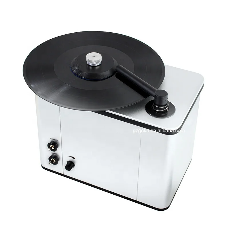 Factory Recommend Semi Automatic Vacuum Turntable Records Cleaning Machine with Cleaner Brush