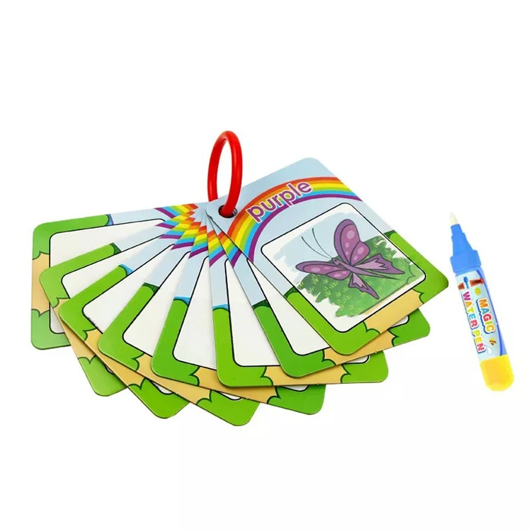 Cheap Animals Magic Water Drawing Word Cards Educational Product for Kids Children Learning Other Educational Toys Paper Cards