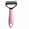 Pink Double-Sided Pet Detangling Comb (Large)
