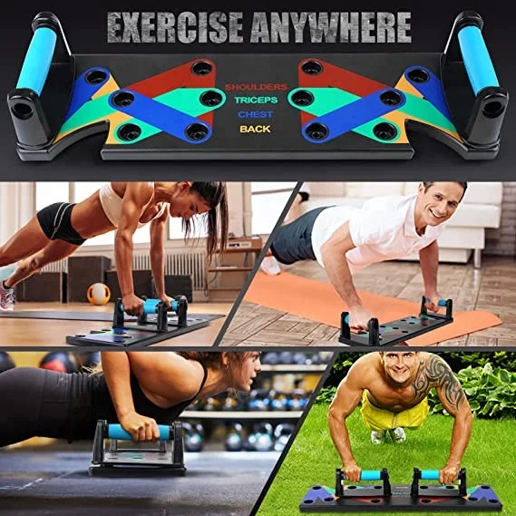 Push up Board 9 in 1 Home Workout Professional Equipment Pushup Stand for Floor Exercise Grip Chest Back Muscle Training Fitness