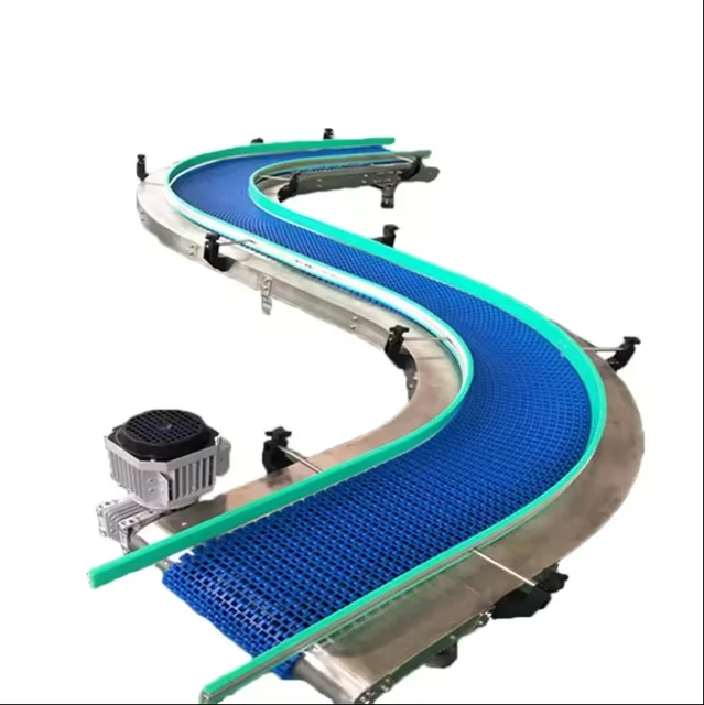 Food grade POM Module Belt Conveyor High Efficiency Product Conveyor food beverage industry conveying transfer unit system