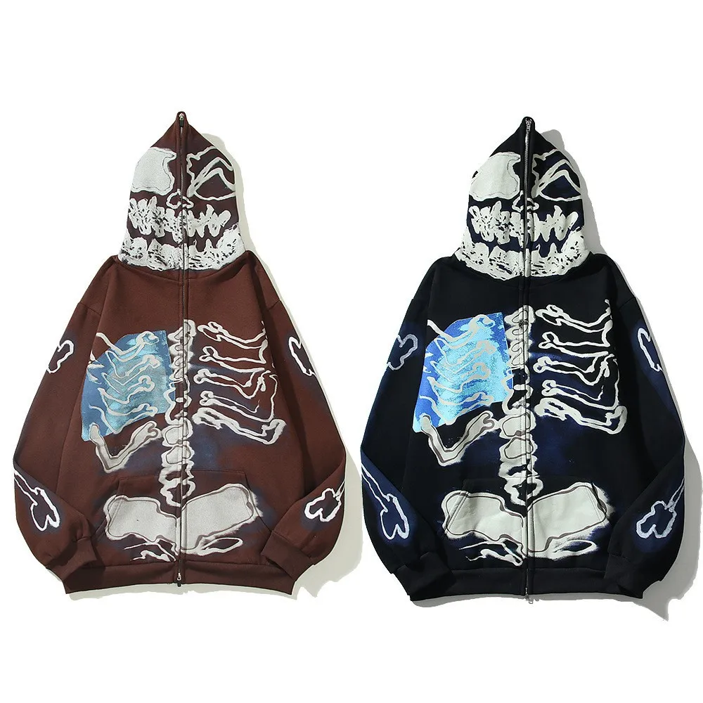 Wholesale Halloween Essentials 3d Sublimation Printed Full Zip Up ...