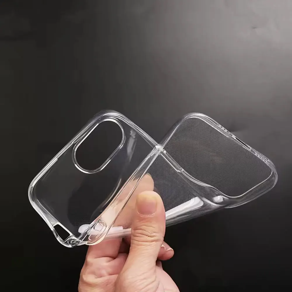 product mobile phone case for iphone 16e pro plus pro max transparent high clear tpu anti yellow anti scratch phone case-10