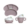 Ensemble en silicone pour enfants arc-en-ciel